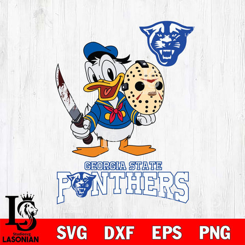 Georgia State Panthers Jason Voorhees 12 Svg Eps Dxf Png File, Digital Download