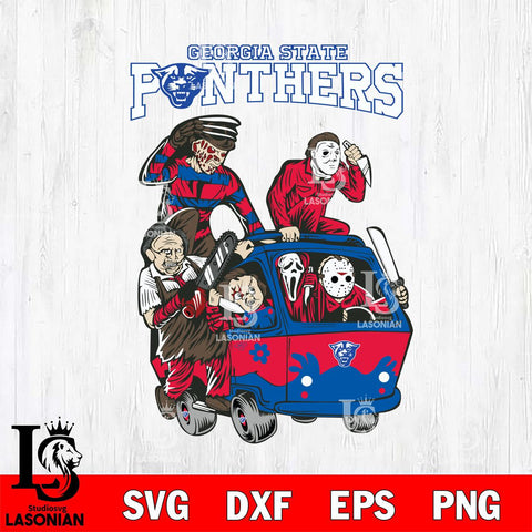 Georgia State Panthers Jason Voorhees Horror 10 Svg Eps Dxf Png File, NCAA svg, Digital Download, Instant Download