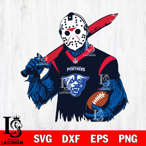 Georgia State Panthers Jason Voorhees Horror 11 Svg Eps Dxf Png File, NCAA svg, Digital Download, Instant Download
