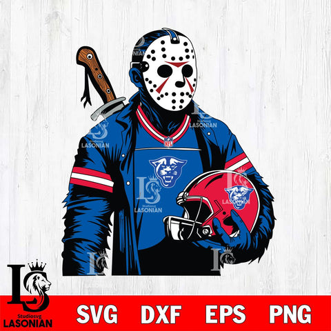 Georgia State Panthers Jason Voorhees Horror 2 Svg Eps Dxf Png File, NCAA svg, Digital Download, Instant Download