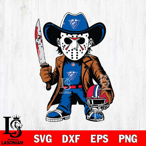 Georgia State Panthers Jason Voorhees Horror Svg Eps Dxf Png File, NCAA svg, Digital Download, Instant Download