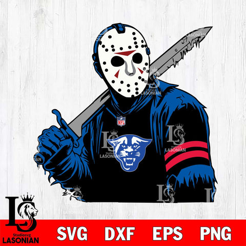 Georgia State Panthers Jason Voorhees Horror 7 Svg Eps Dxf Png File, NCAA svg, Digital Download, Instant Download