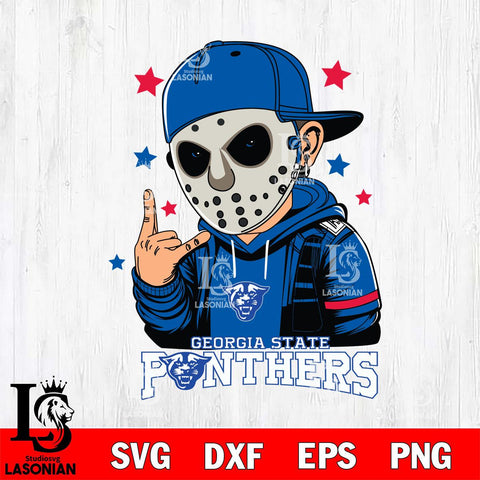 Georgia State Panthers Jason Voorhees Horror 9 Svg Eps Dxf Png File, NCAA svg, Digital Download, Instant Download