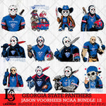 Georgia State Panthers Jason Voorhees Horror Bundle 12 SVG Eps Dxf Png File, bundle NCAA svg, Digital Download, Instant Download