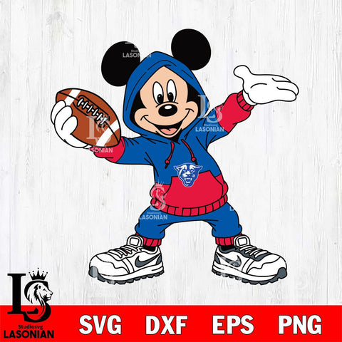 Georgia State Panthers Mickey Disney Football Christmas File Cut, NCAA SVG DXF EPS PNG FILE, Digital Download , Criucut , Silhouette