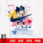 Georgia State Panthers Minnie Mouse Dancing SVG DXF EPS PNG FILE, NCAA File Cut,Digital Download,Instant Download