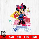 Georgia State Panthers Minnie Mouse Sport SVG DXF EPS PNG FILE, NCAA File Cut,Digital Download,Instant Download