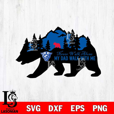 Georgia State Panthers My Dad Walk With Me Svg Eps Dxf Png File, Digital Download, Instant Download