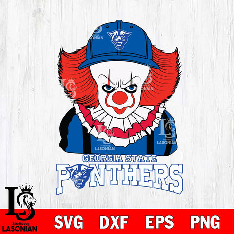 Georgia State Panthers Pennywise Horror Sport 10 Svg Eps Dxf Png File, Digital Download