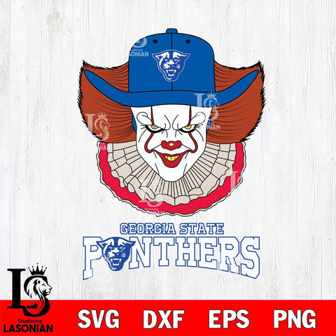 Georgia State Panthers Pennywise Horror Sport 12 Svg Eps Dxf Png File, Digital Download