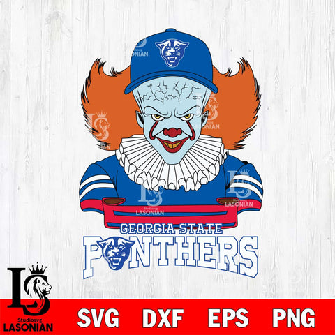 Georgia State Panthers Pennywise Horror Sport 2 Svg Eps Dxf Png File, Digital Download