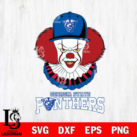 Georgia State Panthers Pennywise Horror Sport 4 Svg Eps Dxf Png File, Digital Download