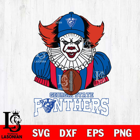 Georgia State Panthers Pennywise Horror Sport 9 Svg Eps Dxf Png File, Digital Download