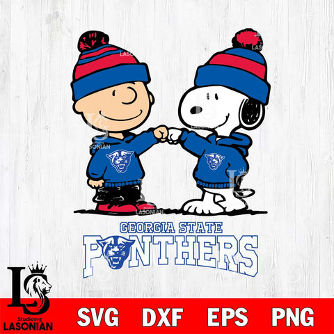 Georgia State Panthers Snoopy Sport 9 Svg Eps Dxf Png File, Digital Download