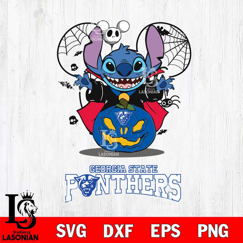 Georgia State Panthers Stitch Horror Halloween Svg Eps Dxf Png File, Digital Download, Instant Download
