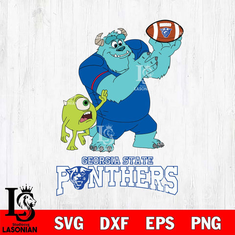 Georgia State Panthers Sully & Mike Football Cricut,Christmas SVG DXF EPS PNG FILE, NCAA Digital Download,Instant Download, Silhouette