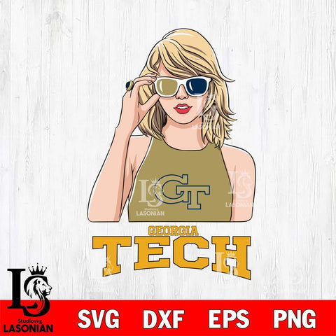 Georgia Tech Yellow Jackets And Taylor Swift Fan Svg Eps Dxf Png File, Digital Download, Instant Download