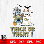 Georgia Tech Yellow Jackets Bluey Trick or Treat Halloween Svg Eps Dxf Png File, Digital Download, Instant Download