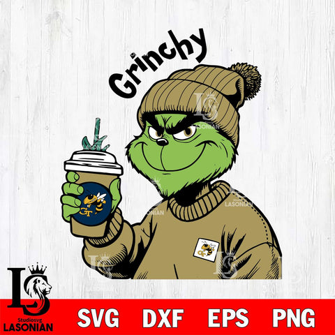 Georgia Tech Yellow Jackets Boujee Grinch 10 Svg Eps Dxf Png File, Digital Download, Instant Download