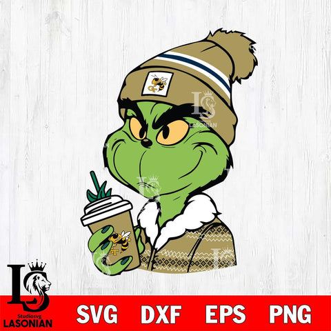 Georgia Tech Yellow Jackets Boujee Grinch Svg Eps Dxf Png File, Digital Download, Instant Download