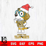 Georgia Tech Yellow Jackets Christmas Bluey Honey Sport Cut Files,Bluey Cricut,Christmas Svg , Bluey svg , Digital Download, dxf eps png pdf file