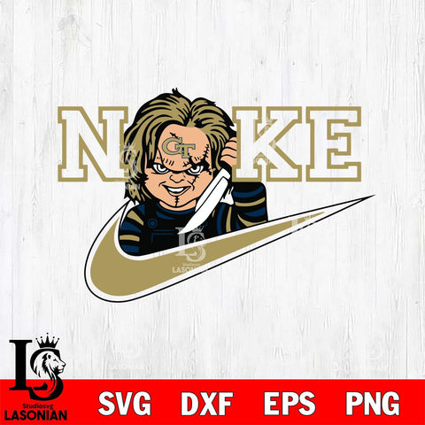 Georgia Tech Yellow Jackets Chucky Nike Svg Eps Dxf Png File, Digital Download, Instant Download