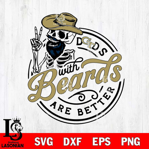 Georgia Tech Yellow Jackets Dad With Beard Are Better Svg Eps Dxf Png File, Digital Download, Instant Download