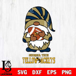Georgia Tech Yellow Jackets Gnomes Football Svg Eps Dxf Png File, Digital Download, Instant Download