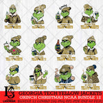 Georgia Tech Yellow Jackets Grinch Christmas NCAA Bundle 12 Svg Eps Dxf Png File,Cricut files, Digital Download, Instant Download