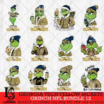 Georgia Tech Yellow Jackets Grinch NCAA Bundle 12 SVG Eps Dxf Png File, Digital Download, Instant Download