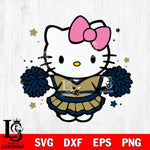 Georgia Tech Yellow Jackets Hello Kitty Cheerleader 10 Svg Eps Dxf Png File, Digital Download, Instant Download