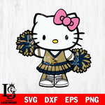 Georgia Tech Yellow Jackets Hello Kitty Cheerleader 11 Svg Eps Dxf Png File, Digital Download, Instant Download