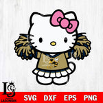 Georgia Tech Yellow Jackets Hello Kitty Cheerleader 3 Svg Eps Dxf Png File, Digital Download, Instant Download