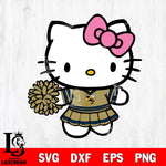Georgia Tech Yellow Jackets Hello Kitty Cheerleader 8 Svg Eps Dxf Png File, Digital Download, Instant Download