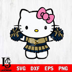 Georgia Tech Yellow Jackets Hello Kitty Cheerleader 9 Svg Eps Dxf Png File, Digital Download, Instant Download
