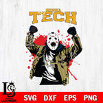 Georgia Tech Yellow Jackets Jason Voorhees Horror Halloween 3 Svg Eps Dxf Png File, NCAA svg, Digital Download, Instant Download