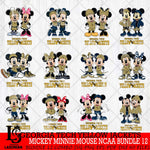 Georgia Tech Yellow Jackets Mickey Minnie Mouse NCAA Bundle 12 Svg Eps Dxf Png File, Bundle NCAA svg , File Cut , Digital Download , Instant Download, Cut Svg Files