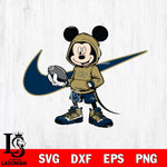 Georgia Tech Yellow Jackets Mickey Wearing Hoodie Sport Svg Eps Dxf Png File, NCAA svg, Digital Download, Instant Download