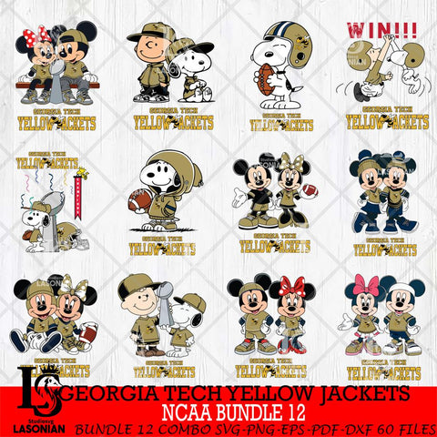 Georgia Tech Yellow Jackets NCAA Bundle 12 Svg Eps Dxf Png File,Bundle NCAA svg , Digital Download , Instant Download, Cricut File