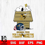 Georgia Tech Yellow Jackets Snoopy Chill Football SVG DXF EPS PNG FILE,Snoopy File Cut, NCAA Digital Download,Instant Download,Christmas Silhouette