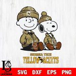 Georgia Tech Yellow Jackets Snoopy Sport 6 Svg Eps Dxf Png File, Digital Download