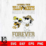 Georgia Tech Yellow Jackets Snoopy makes me drink forever SVG DXF EPS PNG FILE,Snoopy File Cut, NCAA Digital Download,Instant Download,Christmas Silhouette