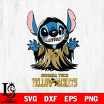 Georgia Tech Yellow Jackets Stitch Ghost Svg Eps Dxf Png File, NCAA svg, Digital Download, Instant Download