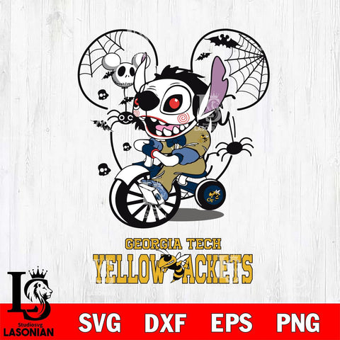 Georgia Tech Yellow Jackets Stitch Jigsaws Halloween Svg Eps Dxf Png File, Digital Download, Instant Download