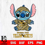 Georgia Tech Yellow Jackets Stitch Mummy Svg Eps Dxf Png File, NCAA svg, Digital Download, Instant Download