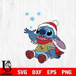 Georgia Tech Yellow Jackets Stitch Wearing Winter Scarf Svg Eps Dxf Png File, Digital Download, Instant Download