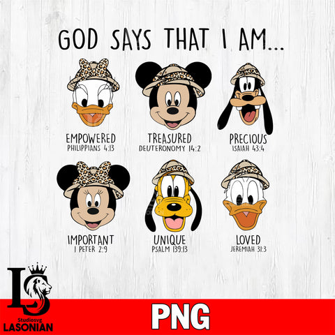 God Says that i am png file, Digital Download, Instant Download