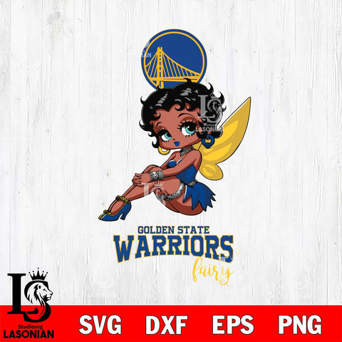 Golden State Warriors Beauty Black Fairy Betty Boop