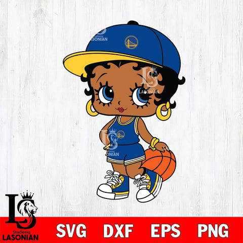 Golden State Warriors Betty Boop NBA 2 Svg Eps Dxf Png File, NBA svg, Digital Download, Instant Download