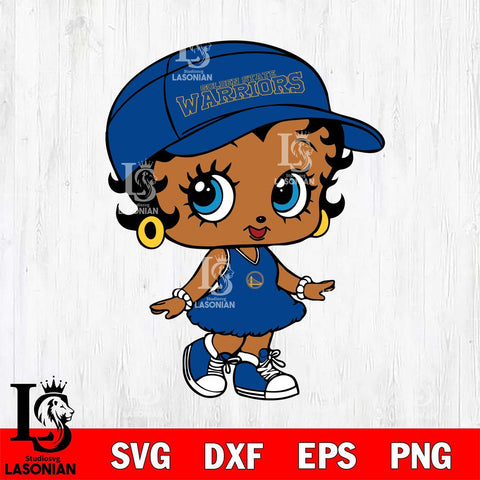 Golden State Warriors Betty Boop NBA 7 Svg Eps Dxf Png File, NBA svg, Digital Download, Instant Download